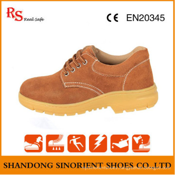 Slip Resistant Men Leather Working Kitchen Safety Shoes RS397